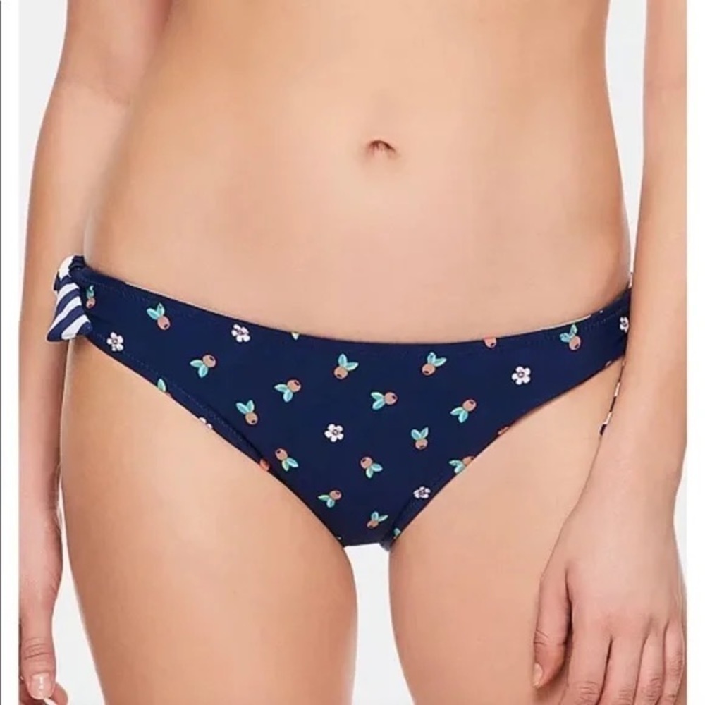 VERA BRADLEY REVERSIBLE TIE ON SIDE BIKINI BOTTOMS SZ L 12-14 SUMMER CRUISE